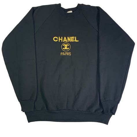 vintage chanel crewneck sweatshirt|Chanel cardigan sweater.